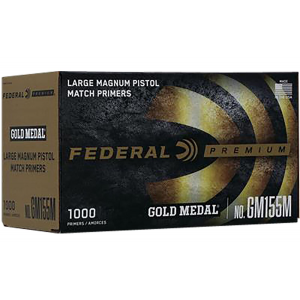 Federal GM155M Gold Medal Premium Large Pistol Mag Multi Caliber Handgun 1000 Per Box