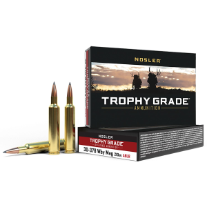 NOSLER 60133 Trophy Grade Long-range 30-378wthbymag 210gr NOSLER Spitzer Accubond Long Range 20 Per Box/10 Case Centerfire, Rifle Ammunition