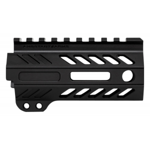 Angstadt Arms AA004HGMLT Ultra Light Handguard made of Aluminum with Black Anodized Finish\t M-LOK Style\t Picatinny Rail & 4 in OAL for AR-15 Includes Hardware
