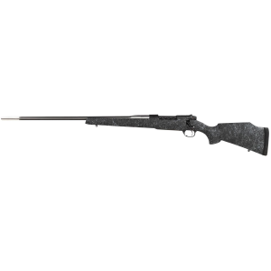 Weatherby MAM01N653WL8B Mark V Accumark Full Size 6.5-300 Wthby Mag 3+1 26 in Spun Stainless w/Graphite Black Cerakote Fluted Threaded Barrel, Steel Receiver, Monte Carlo Gray Webbed Black Fiberglass Stock, Right Hand, Rifle
