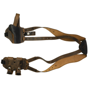 Versacarry Shoulder Holster Deluxe SH22, Fits 1911 Pistols, Leather and Kydex, Distressed Brown, Right Hand SH22