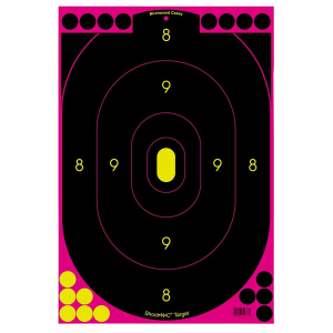 Birchwood Casey 34633 Shoot-N-C Reactive Target Hanging Adhesive Paper Silhouette Includes Pasters 100 Per Pkg