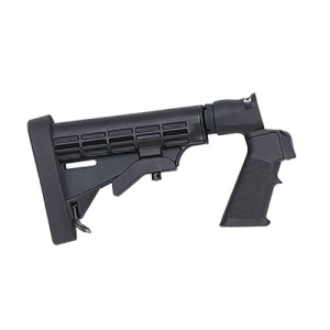 Mossberg 95219 FLEX System 6 Position Tactical Stock\t Adjustable LOP 11 in-14.25 in, Requires A 12 Or 20 Gauge Flex Stock Adapter\t Fits 12 & 20 Gauge Flex System Shotguns & MVP Flex (Not Compatible With Flex 22 Models)