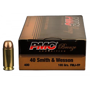 PMC 40dbp Bronze Battle Pack 40 S&w 165 Gr Full Metal Jacket 300 Per Box/ 3 Cs