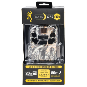 Browning Trail Cameras 6HDMXP Dark Ops Max HD Plus Camo 20MP Resolution SDXC Card Slot/Up to 512GB Memory Features .25 in-20 Tripod Socket