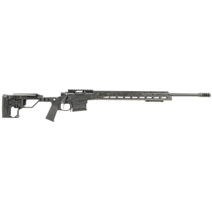 Christensen Arms 8010300501 Modern Precision 338 Lapua Mag 5+1, 27 in Carbon Fiber Button d/Threaded Steel Barrel, Black Nitride Aluminum Receiver, Black Billet Chassis w/Folding Stock, , Rifle