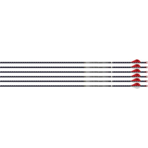 Easton Arrow 4Mm Fmj 340 6-Pack W/ 2 in Blazer Vanes 630155