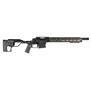 Christensen Arms 8010300100 Modern Precision 308 Win 5+1, 16 in Carbon Fiber Target Profile/Threaded Steel Barrel, Black Nitride Aluminum Receiver Black Billet Chassis w/Folding Stock, Rifle