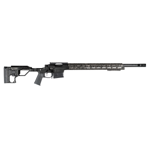 Christensen Arms 8010300102 Modern Precision 308 Win 5+1 24 in Carbon Fiber Target Profile/Threaded Steel Barrel, Black Nitride Aluminum Receiver, Black Billet Chassis w/Folding Stock, Rifle