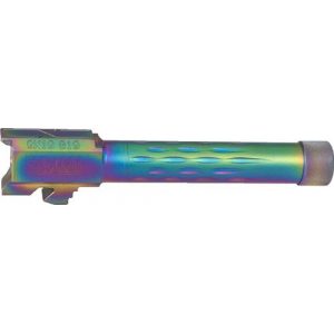 Faxon Glock 19 Barrel 9Mm Flame Flute Threaded Chameleon GB910N19LGQTNCR
