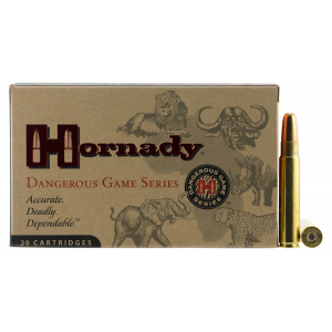 HORNADY 82666 Dangerous Game 416 Ruger 400 Gr Dangerous Game Solid 20 Per Box/ 6 Cs