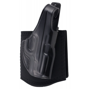 Galco AG652B Ankle Glove Size Fits Ankles up to 13 in Black Leather Hook & Loop Fits S&W M&P Shield Fits S&W M&P Shield Plus Fits S&W M&P Shield 2.0 Right Hand