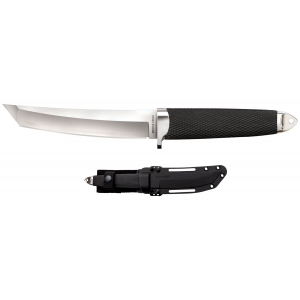 Cold Steel CS35AB San Mai Master 6 in Fixed Tanto Plain Satin VG-10 San Mai Blade/Black Textured/Oval Kray-Ex Handle Includes Sheath