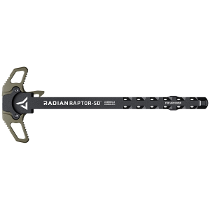 Radian Weapons R0376 Raptor SD Ambi Charging Handle\t Radian OD\t Gas Ported Shaft\t Fits Mil-Spec AR-15/M16 Platform