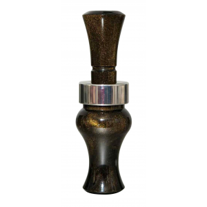 Echo Calls 78905 Meat Hanger Double Reed Mallard Sounds Attracts Ducks Black Gold Pearl Acrylic