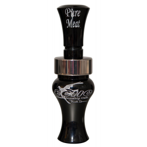 Echo Calls 79019 Pure Meat Open Call Double Reed Mallard Sounds Attracts Ducks Black Acrylic