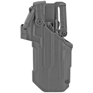 BLACKHAWK T-Series L3D RDS 44ND00BKL, Duty Holster, Left Hand, Black Finish, Fits Glock 17/22/31 With TLR1/TLR2