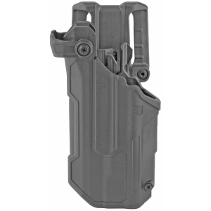 BLACKHAWK T-Series L3D 44N600BKL, Duty Holster, Left Hand, Black Finish, Fits Glock 17/19/22/31 With TLR1/TLR2