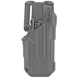 BLACKHAWK T-Series L3D 44N700BKR, Duty Holster, Right Hand, Black Finish, Fits Glock 17/22/31 With TLR7