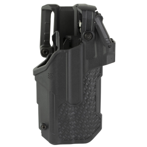 BLACKHAWK T-Series, Duty Holster, Right Hand, Black, Sig P320 TLR 1/2, Includes Jacket Slot Belt Loop, Basketweave 44ND61BWR