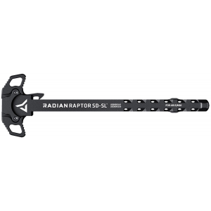 Radian Weapons R0278 Raptor SD-SL Ambi Charging Handle\t Black\t Slim Line Handles\t Gas Ported Shaft\t Fits Mil-Spec AR-15/M16 Platform