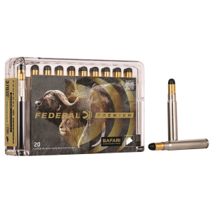 FEDERAL P370wh Premium Safari Cape-shok 370sakomag 286gr Woodleigh Hydro Solid 20 Per Box/10 Case Centerfire, Rifle Ammunition