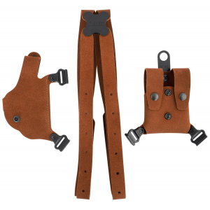 Galco CL2652 Classic Lite 2.0 Shoulder System Size Fits Chest Up To 56 in Natural Leather Shoulder Fits S&W M&P Shield Fits S&W M&P Shield Plus Fits S&W M&P Shield 2.0 Right Hand