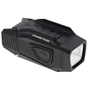 Crimson Trace 0101690 RailLight Black Aluminum Handgun 100/250/500/1000 Red/White LED Bulb