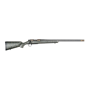 Christensen Arms 8010602900 Ridgeline 7mm Rem Mag 3+1 26in Carbon Fiber/Threaded Barrel, Burnt Bronze Cerakote, Green with Black/Tan Webbing Stock