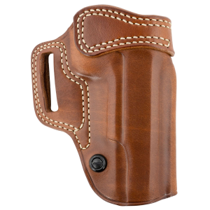 Galco AV212R Avenger OWB Tan Leather Belt Slide Fits 1911 5 in w/wo Red Dot Right Hand