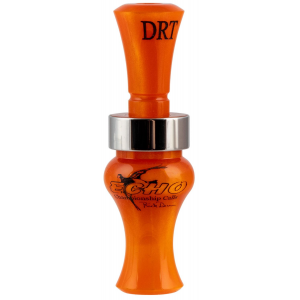 Echo Calls 79026 Timber Double Reed Mallard Sounds Attracts Ducks Orange Pearl Acrylic
