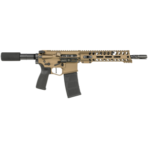 Patriot Ordnance Factory 01797 Renegade + Direct Impingement 300 Blackout 30+1 10.50 in Black Nitride Aluminum Barrel, 9 in M-LOK Handguards, Burnt Bronze Aluminum Buffer Tube, Black Polymer Grips, Pistol