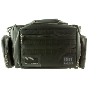 Bulldog BDT930B BDT Tactical Range Bag XL Size with Black Finish\t 4 Large Exterior Molle Pouches\t Large Main Compartment & Deluxe Padded Adjustable Shoulder Strap 9 in H x 22 in W x 18 in D Interior Dimensions