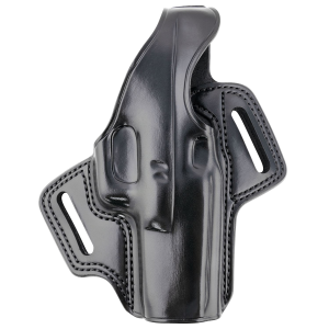 Galco FL224RB Fletch OWB Black Leather Belt Slide Compatible w/Glock 31/17 Gen1-5/22 Gen2-5 Belt Up to 1.75 in Wide Right Hand