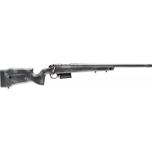 Bergara Rifles B14S751CF B-14 Crest 308 Win 5+1 20 in Sniper Gray Cerakote #5 Contour Threaded Barrel, Sniper Gray Cerakote Steel Receiver, Black & Gray Sponge Fixed Carbon Fiber Stock