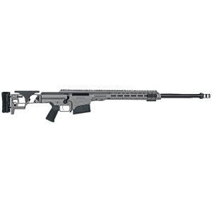 Barrett 18501 MRAD 300 PRC 10+1 26 in Fluted Barrel, Tungsten Gray Cerakote Aluminum Receiver, Tungsten Gray Synthetic Folding Stock w/Adjustable LOP, Adjustable Match Grade Trigger, Black Magpul Grip, Safety &, Magazine Release, Rifle