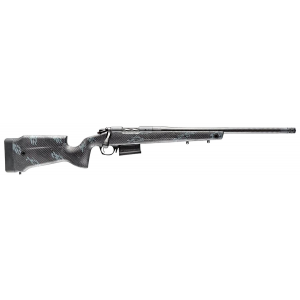 Bergara Rifles B14S754CF B-14 Crest 22-250 Rem 5+1 20 in Sniper Gray Cerakote #5 Contour Threaded Barrel, Sniper Gray Cerakote Steel Receiver, Black & Gray Sponge Fixed Carbon Fiber Stock