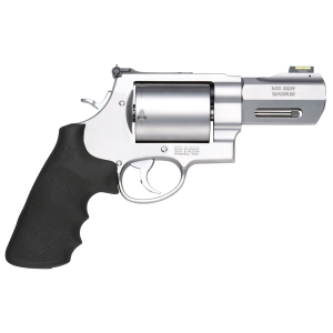 Smith & Wesson 11623 PC Model 500 *CA Compliant X-Large 500 S&W Mag 5 Shot 3.50 Stainless Steel Barrel, Stainless Unfluted Cylinder, Stainless Steel Frame, Black Finger Grooved Grip, Internal Lock Safety, Exposed Hammer, Revolver