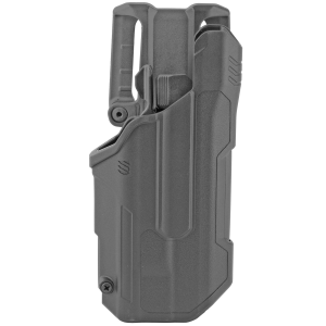 BLACKHAWK T-Series L2D 44N213BKR, Duty Holster, Right Hand, Black Finish, Fits Glock 21 With TLR1/TLR2