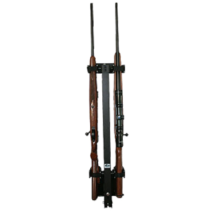 Rugged Gear 11092 Wall Mount Removable Black Steel Holds 2 Rifle/Shotgun - Rugged Gear