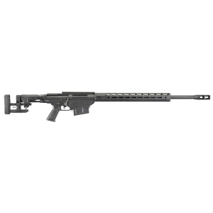 Ruger 18083 Precision 300 PRC 5+1 26 in Heavy Barrel w/Precision Magnum Muzzle Brake, Hard Coat Anodized Finish, 18 in Free-Float Handguard, Synthetic Left Side Folding Ruger Precision MSR Stock, Black Polymer Grip, Rifle