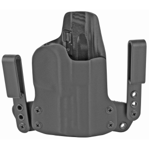 BlackPoint Tactical Mini Wing IWB Holster 105620, Fits MP 9/40 Compact M2.0 with 4 in Barrel, Right Hand, Black Kydex, 15 Degree Cant 105620