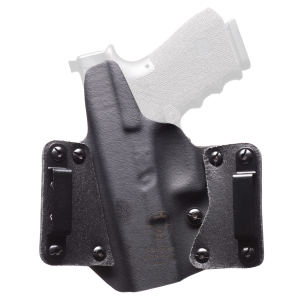 BlackPoint Tactical Leather Wing OWB, Outside Waistband Holster, Fits Walther PDP 4 in, Right Hand, Black 158487