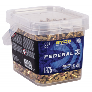 FEDERAL 750bkt1375 Champion Training Byob 22 Lr 36 Gr Copper Plated Hollow Point 1375 Per Box/ 2 Cs