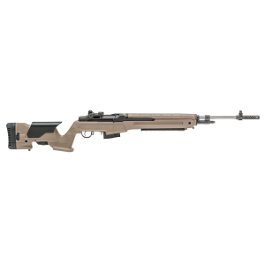 Springfield Armory MP9820C65 M1A Loaded Precision 6.5 Creedmoor 10+1 22 in National Match Stainless Steel Barrel w/Flash Suppressor, Black Parkerized Receiver, Archangel Desert FDE Precision Stock w/Adjustable LOP & Comb, Rifle
