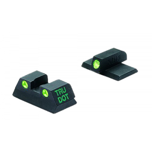 Meprolight USA 151203101 Tru-Dot Black | Green Tritium Front Sight Green Tritium Rear Sight Set - Meprolight