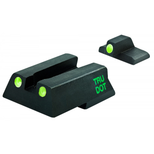 Meprolight USA 115453101 Tru-Dot Black | Green Tritium Front Sight Green Tritium Rear Sight Set - Meprolight