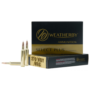 WEATHERBY B270130ttsx Select Plus 270wthbymag 130gr Barnes Tipped Tsx Lead Free 20 Per Box/10 Case Centerfire, Rifle Ammunition