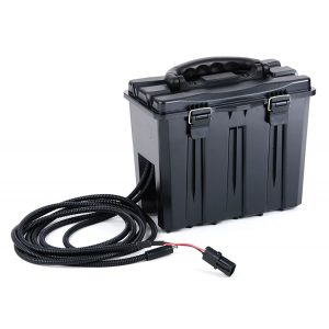 Spartan SCBATBX12V1 Camera Battery Box Compatible With 12 Volt Battery Black