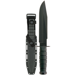 KABAR KA-BAR 1269, Fighter, 8 in Fixed Blade Knife, Clip Point, 12.8 in OAL, 1095 Cro-Van, Matte Finish
